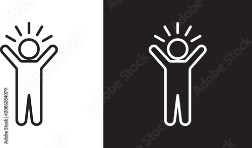 Tableau sur toile Confident icon