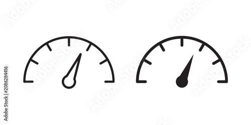 Cuadro en lienzo Tachometer icon