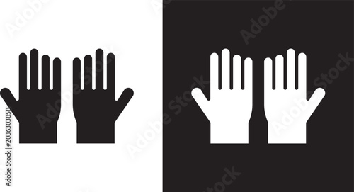 Billede på lærred Gloves icon