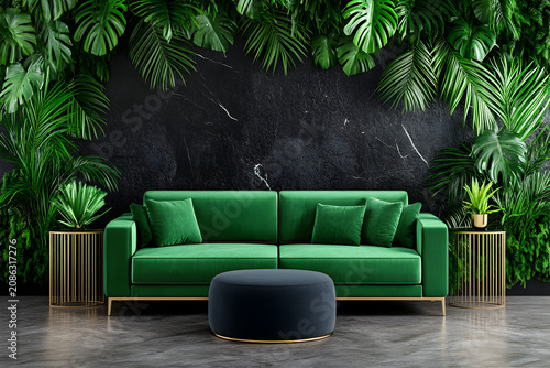 Golden Veins and Velvet Greens