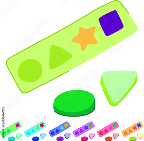 Foto skills shape sorter cartoon