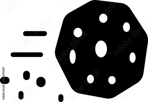 Φωτογραφία Black cookie icon set showing various actions like breaking, crumbling, dunking