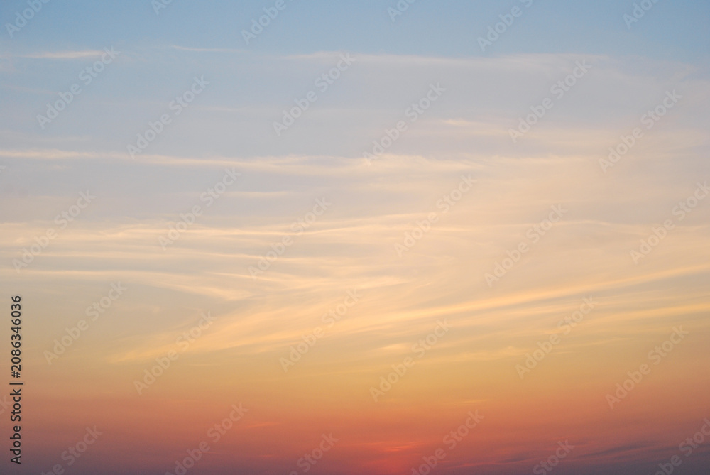 Naklejka premium sunset in the sky
