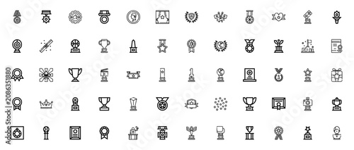 Photos Awards icon set