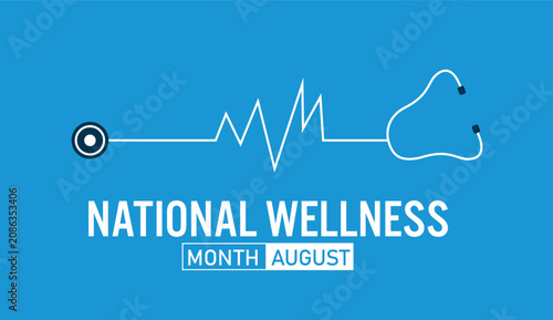 Tableau sur toile National Wellness month in August