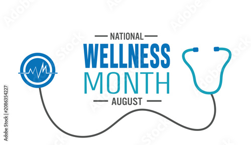 Tableau sur toile National Wellness month in August