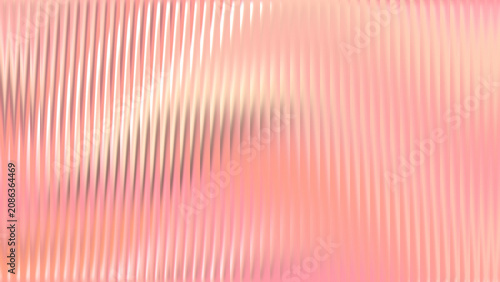 Smooth ribbed glass presentation background in clean pink and peach metallic hues.