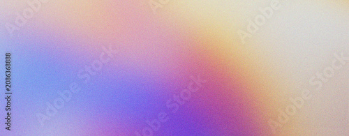 Quadro su tela Holographic gradient background with grainy texture, iridescent pastel colors in soft blur