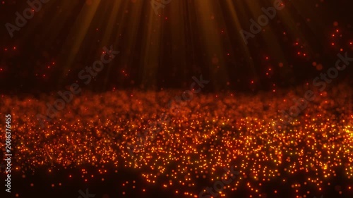 Abstract fiery particles swirling, ethereal motion background 4k video