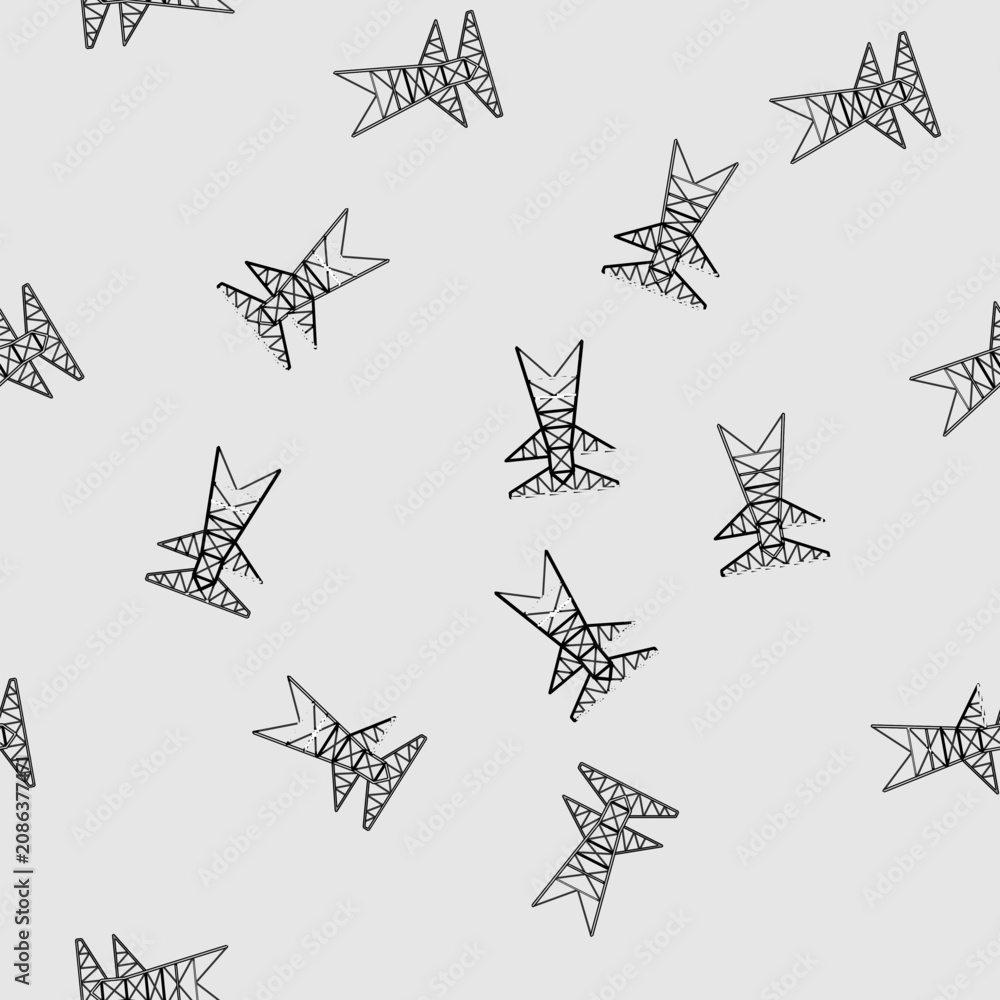Fototapeta premium seamless pattern transmission electric pylon cartoon. high grid, industry line, pole supply transmission electric pylon sign vector
