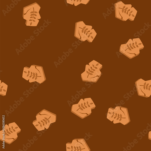 Foto pattern trilobite fossil cartoon