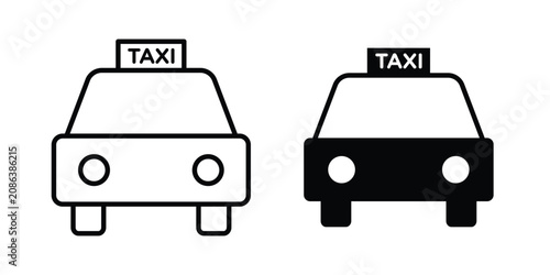 Photos Taxi icon minimal artwork pack