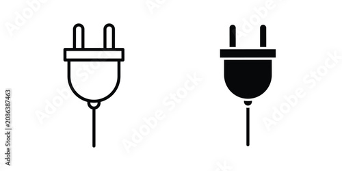 Bild auf Leinwand Plug icon minimal artwork pack