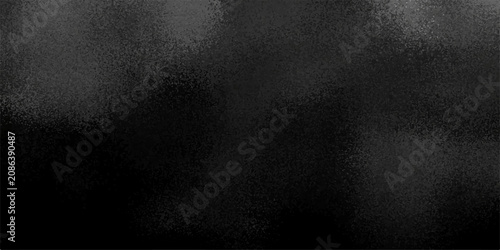 Obraz na plátně Abstract textured black background, conveying deep mysterious, possibly cosmic or void-like, ambiance