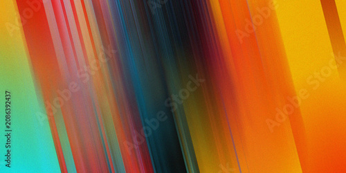 Bild auf Leinwand Vibrant rainbow color streaks moving diagonally across surface creating fluid gradient texture for artistic digital background