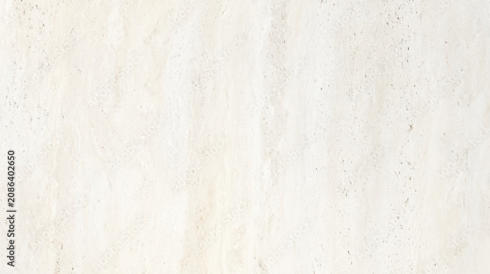 Fototapeta premium luxurious white travertine stone surface, natural pores and subtle veins, soft diffused daylight, premium minimalist background, ultra realistic