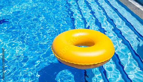 Slika na platnu Swimming Pool Inner Tube