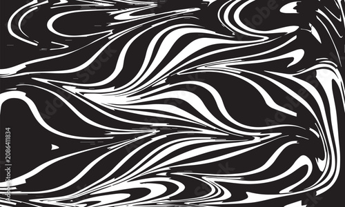 Abstract Black and White Seamless Feather Floral Pattern Vector Wallpaper with Vintage Ornamental Swirl Leaf Decoration and Elegant Nature Inspired Texture Illustration
