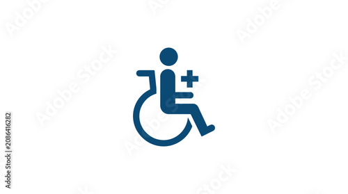 Disability Access Symbol Blue Icon.