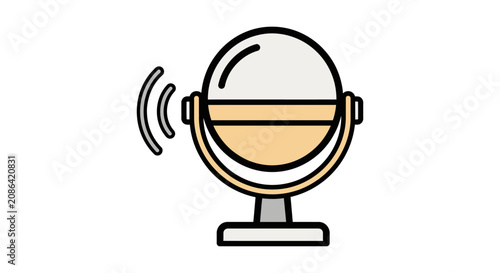 Simple Satellite Dish Illustration.