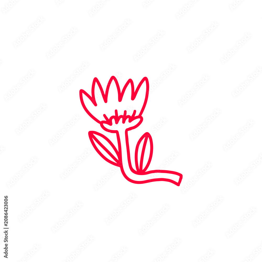 Fototapeta premium Flower graphic design vector illustration