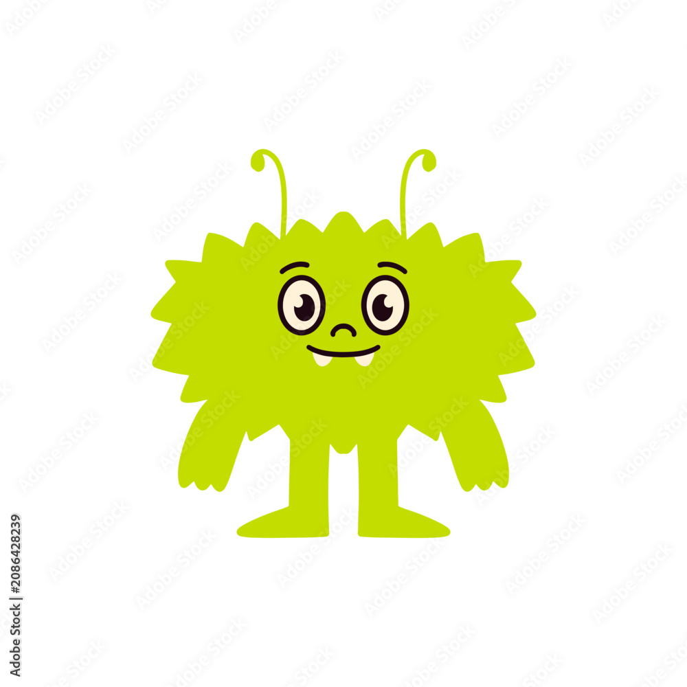 Fototapeta premium Monster character cartoon design vector illustration