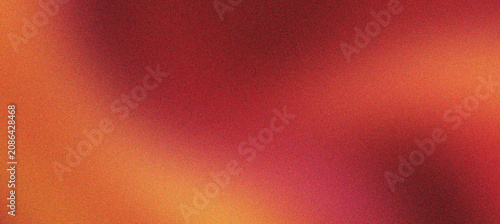 Obraz na plátně Abstract grainy gradient background with warm orange and red tones