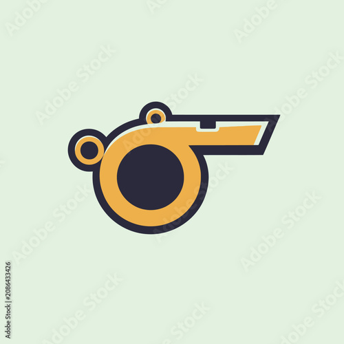Referee Whistle Sports Official Symbol.