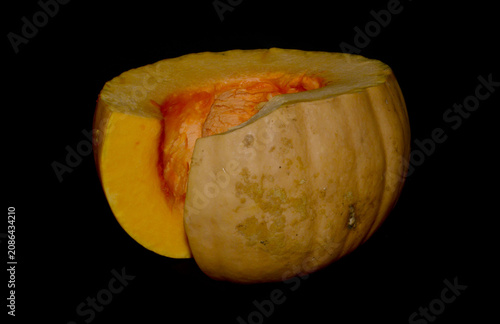Pumpkin isolated on black background