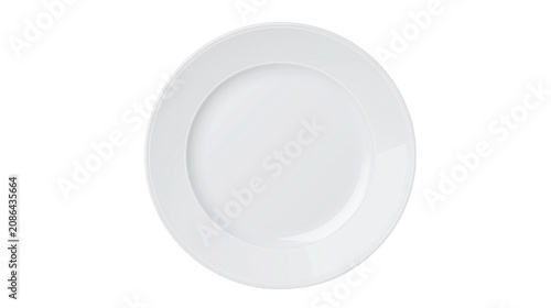 Canvastavla White ceramic dinner plate with rim