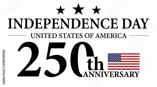 United States Of America 250th Anniversary Logo For 2026 Independence Day Semiquincentennial Celebration