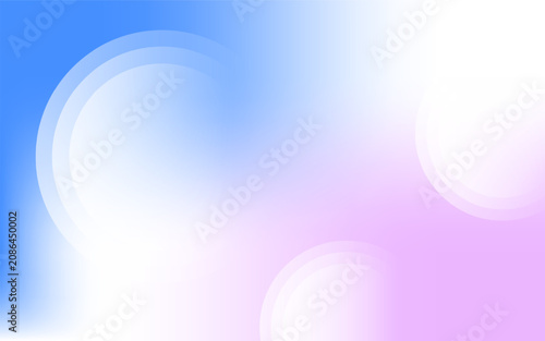 Abstract Pastel Gradient Background with Transparent Circular Shapes