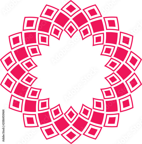 Geometric Mandala Floral Pattern SVG, Decorative Circular Ornament, Abstract Sacred Geometry Design, Modern Symmetrical Line Art for Cricut, Laser Cutting, Vinyl Decals, Wall Decor & Digital Download