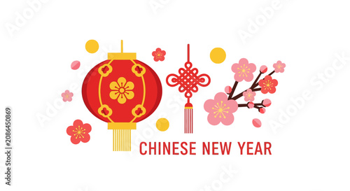Chinese New Year Lantern Decoration.