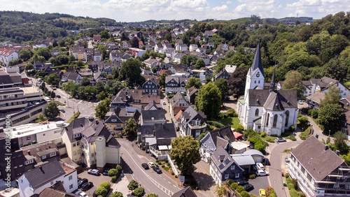 View of the Historic Old Town of Gummersbach in North Rhine-Westphalia, Germany