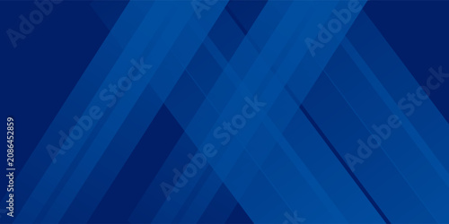 фотографія Abstract blue background with glowing geometric lines
