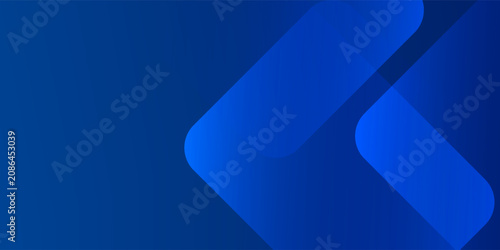 Tablou pe pânză Minimalist abstract blue background with sharp cutting edge geometry shapes