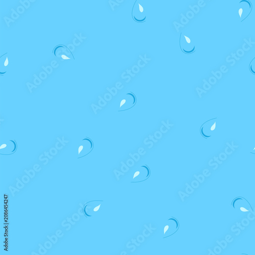 Canvas Print pattern dew water drops cartoon