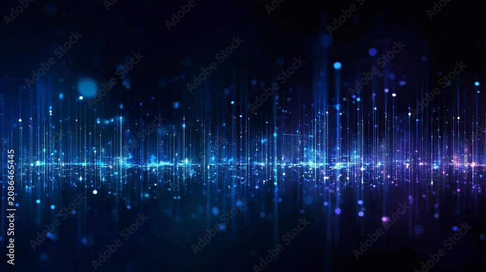 Fototapeta premium Abstract big data technology background with digital data network design