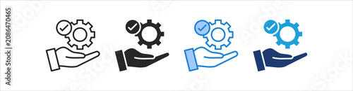 Foto Responsibility Icon Set Multiple Style Vector Collection
