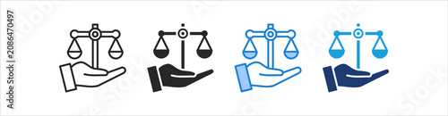 Konstfotografi Ethics Icon Set Multiple Style Vector Collection