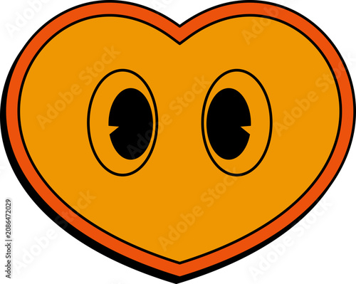 Fotografie Retro Character Sticker
