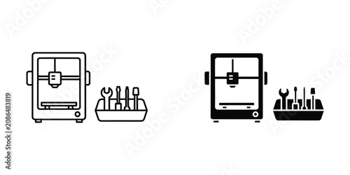 Hand Drawn Toilet Icons in Minimalist Line Art Style Vector Illustration