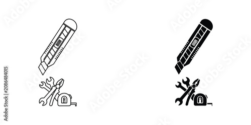 Hand Holding Pills and Syringe Vector Illustration Line Art Medical Health Concept