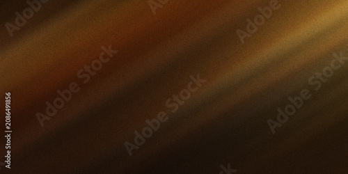 Картината върху платно Abstract brown background with soft golden light rays and granular texture for warm sophisticated digital graphic design element