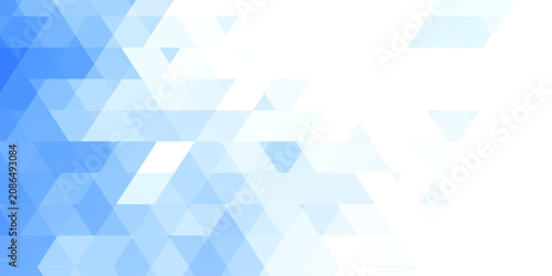 Foto Blue and White Hexagonal Tessellation Grid abstract vector