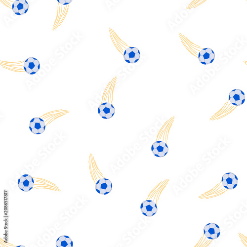 Billede på lærred pattern control speed soccer ball cartoon
