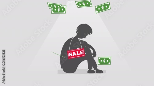 Animated motion graphic for World Day Against Trafficking in Persons featuring awareness, human rights, and anti-human trafficking concepts. Designed to support global awareness campaigns