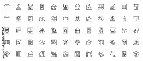 Photography Zoo icon set