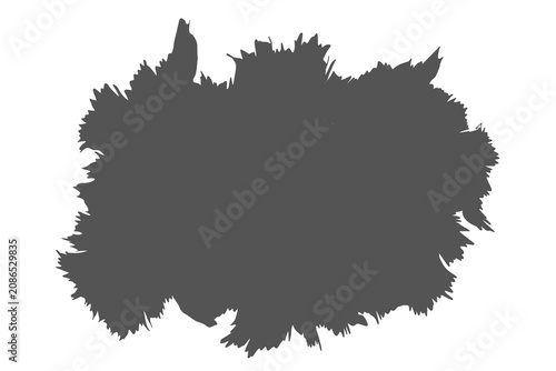 Black Ink Splatter Brush Stroke